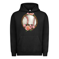 Pigment Black western baseball with roses Urban Hoodie - HRA Design Shop