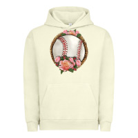 Pigment Pistachio western baseball with roses Urban Hoodie - HRA Design Shop