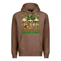Chestnut Dead inside but feeling lucky st. patricks day Premium Hoodie - Neo Western