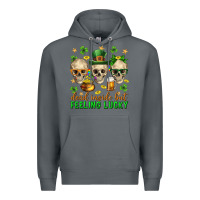 Rock Dead inside but feeling lucky st. patricks day Premium Hoodie - Neo Western