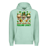 Seafoam Dead inside but feeling lucky st. patricks day Premium Hoodie - Neo Western
