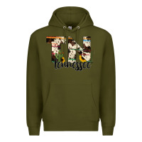 Army Green tenesse state cowhide serape cactus Premium Hoodie - RanaPortraitStore