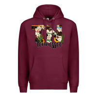 Burgundy tenesse state cowhide serape cactus Premium Hoodie - RanaPortraitStore