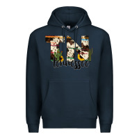 Navy tenesse state cowhide serape cactus Premium Hoodie - RanaPortraitStore