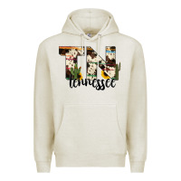 Oatmeal Heather tenesse state cowhide serape cactus Premium Hoodie - RanaPortraitStore