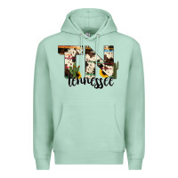 Seafoam tenesse state cowhide serape cactus Premium Hoodie - RanaPortraitStore