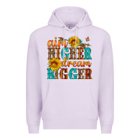 Lilac aim higher dream bigger Premium Hoodie - HRA Design Shop