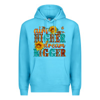 Ocean Blue aim higher dream bigger Premium Hoodie - HRA Design Shop