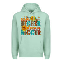 Seafoam aim higher dream bigger Premium Hoodie - HRA Design Shop