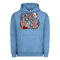 Pigment Pebble Blue nana baseball Urban Hoodie - RacoonDesign