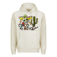 Oatmeal Heather cinco de mayo Premium Hoodie - SublimationCraftShop