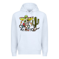 White cinco de mayo Premium Hoodie - SublimationCraftShop