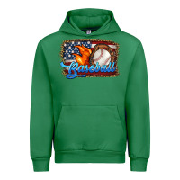 Emerald western american flag baseball Urban Hoodie - HRA Design Shop