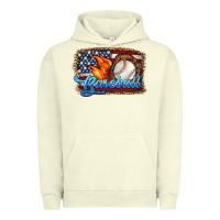 Pigment Pistachio western american flag baseball Urban Hoodie - HRA Design Shop