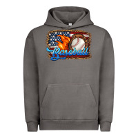 Pigment Tornado western american flag baseball Urban Hoodie - HRA Design Shop