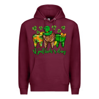 Burgundy Dentist st. patricks day Premium Hoodie - Neo Western