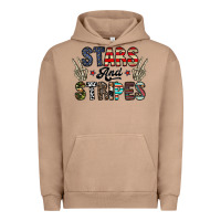 Pigment Burro stars and stripes Urban Hoodie - CowhideDigitalArt