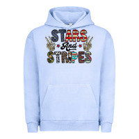 Pigment Grape Ice stars and stripes Urban Hoodie - CowhideDigitalArt