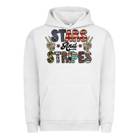 Pigment Lunar Rock stars and stripes Urban Hoodie - CowhideDigitalArt