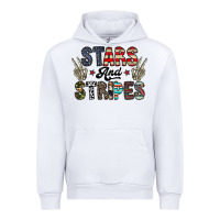 White stars and stripes Urban Hoodie - CowhideDigitalArt