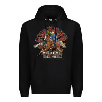Black cowboy ranch Premium Hoodie - SublimationCraftShop