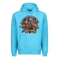 Ocean Blue cowboy ranch Premium Hoodie - SublimationCraftShop