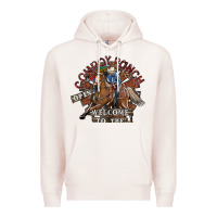 Pale Pink cowboy ranch Premium Hoodie - SublimationCraftShop