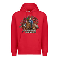 Red cowboy ranch Premium Hoodie - SublimationCraftShop