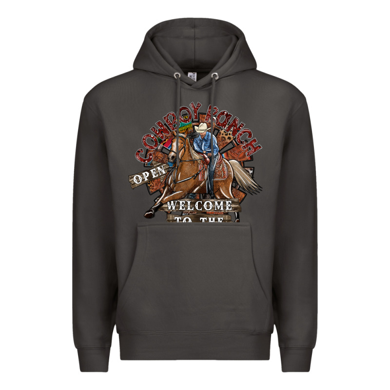 Cowboy Ranch Premium Hoodie by SublimationCraftShop | Teevron