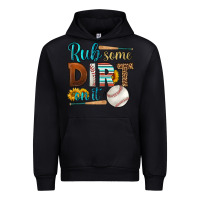 Black rub some dirt on it baseball Urban Hoodie - HRA Design Shop