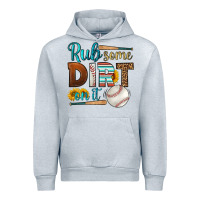 Heather Grey rub some dirt on it baseball Urban Hoodie - HRA Design Shop