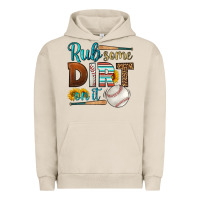 Pigment French Oak rub some dirt on it baseball Urban Hoodie - HRA Design Shop