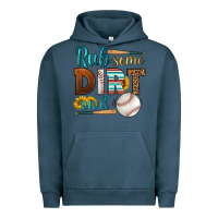 Pigment Midnight Navy rub some dirt on it baseball Urban Hoodie - HRA Design Shop