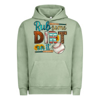 Pigment Oil Green rub some dirt on it baseball Urban Hoodie - HRA Design Shop