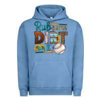 Pigment Pebble Blue rub some dirt on it baseball Urban Hoodie - HRA Design Shop