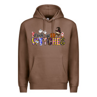 Chestnut Drink Up Witches Premium Hoodie - CowhideDigitalArt