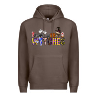 Coffee Drink Up Witches Premium Hoodie - CowhideDigitalArt