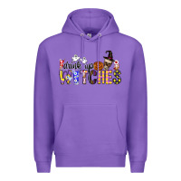 Purple Drink Up Witches Premium Hoodie - CowhideDigitalArt