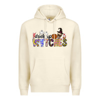 Sandshell Drink Up Witches Premium Hoodie - CowhideDigitalArt