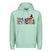 Seafoam Drink Up Witches Premium Hoodie - CowhideDigitalArt