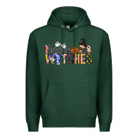 Sports Green Drink Up Witches Premium Hoodie - CowhideDigitalArt