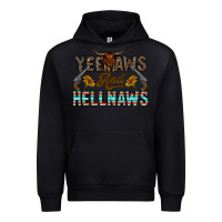 Black yeehaws and hellnaws Urban Hoodie - CowhideDigitalArt