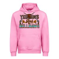 Fuchsia Pink yeehaws and hellnaws Urban Hoodie - CowhideDigitalArt