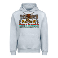 Heather Grey yeehaws and hellnaws Urban Hoodie - CowhideDigitalArt