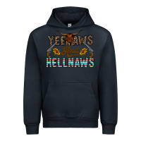 Navy yeehaws and hellnaws Urban Hoodie - CowhideDigitalArt