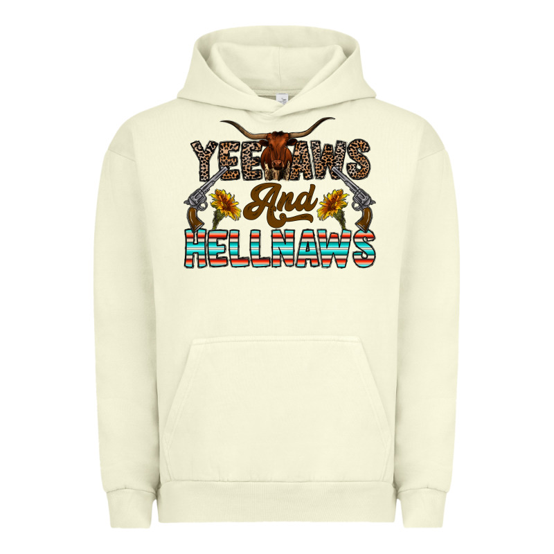 Yeehaws And Hellnaws Urban Hoodie by CowhideDigitalArt | Teevron