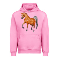 Fuchsia Pink horse Urban Hoodie - FaDigitalArtStudio
