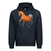 Navy horse Urban Hoodie - FaDigitalArtStudio
