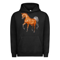 Pigment Black horse Urban Hoodie - FaDigitalArtStudio