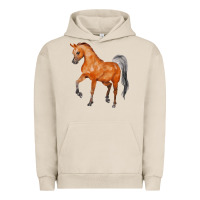 Pigment French Oak horse Urban Hoodie - FaDigitalArtStudio